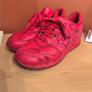 Asics Red Athletic Shoes